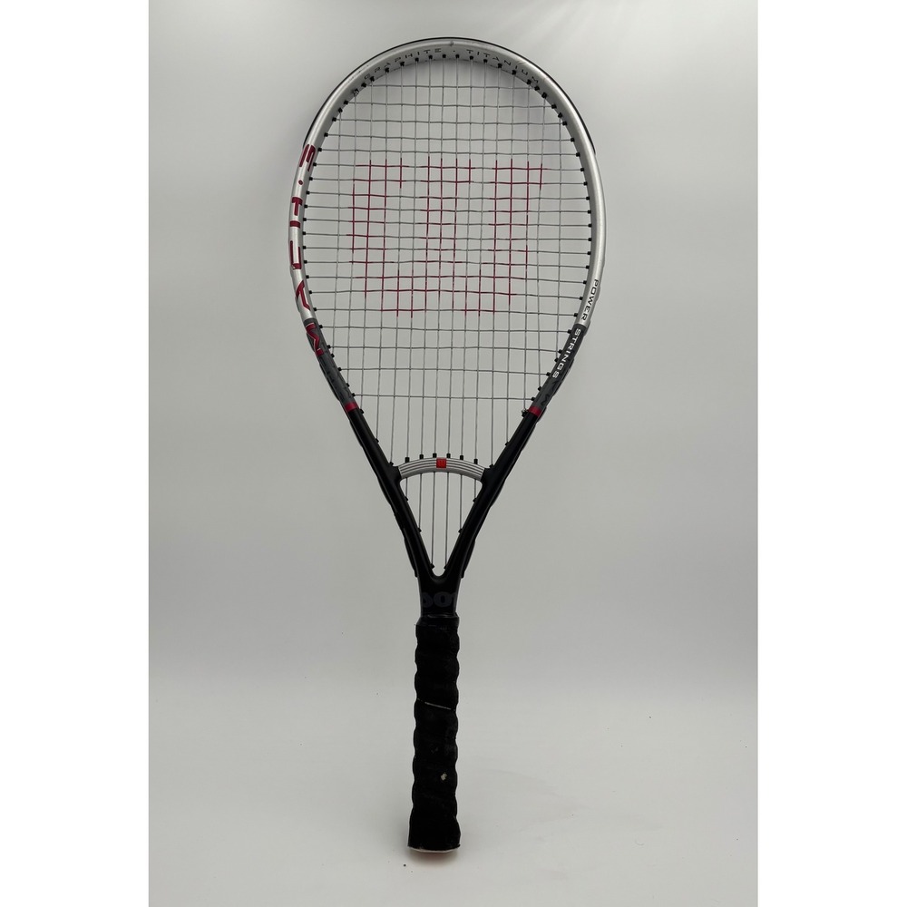 Wilson Mach 3 Tennis Racquet‎ Adult 4 3/8 Grip Silver Black Graphite Titanium
